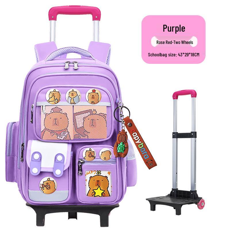 Large Capacity Trolley Schoolbags for Grades 2, 3 & 6 – Lightweight Backpacks for Kids