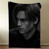 Leon Scott Kennedy R-ResidentS-ES Blanket Throw Super Cosy Plush Living Room Sofa Couch Childish Birthday Gifts