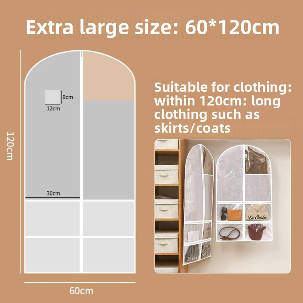 Clothes Dust Cover With Waterproof Fabric For Indoor Closet Storage