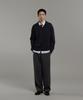 BLANKROOM V-Collar Knit_Natural Khaki