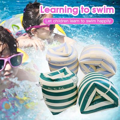 1 Paio Galleggianti per Braccia Adulti Bambini Anelli Gonfiabili per Braccia Portatili Manicotto Galleggiante Salvagente per Bambini Allenamento al Nuoto