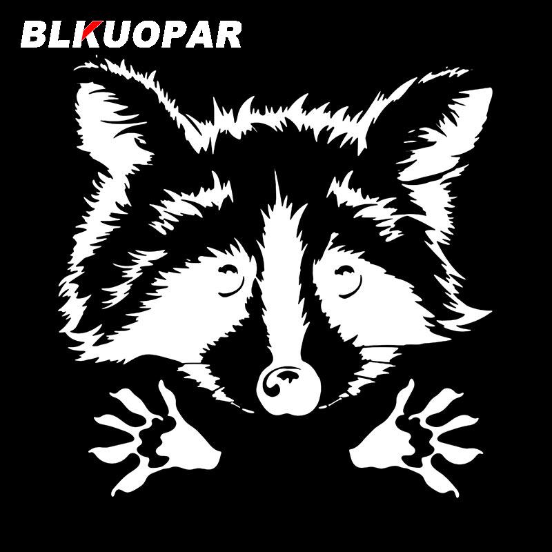 BLKUOPAR Raccoon on The Ground Car Stickers Vinyl Cute Creative Die-cut Occlusion Scratch Windshield Motorcycle Car Goods