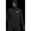 Nike Solid Color Logo Print Zip-Up Hooded Jacket Men Outerwear Black 925613-010