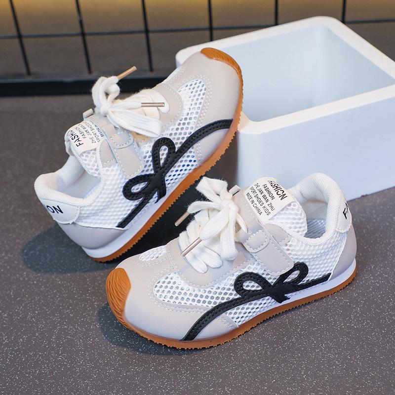 

Fashion Children s Sneakers Four Seasons 3-12 Years Old Mesh Breathable Boys Girls Tennis Shoes Blue Hundred Non-slip Kids Single Shoes 37 чёрный