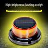 Rechargeable Solar-Powered Magnetic Strobe Light for Night Driving Safety