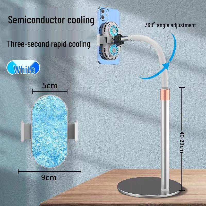 Semiconductor Phone Cooler & Magnetic Tripod with Dual Fill Lights for Streaming