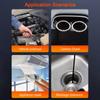 Industrial Endoscope Camera 8mm Digital Pipeline Inspection Camera With 2.4inch IPS 8 LED for Car Pipe Inspection Borescope