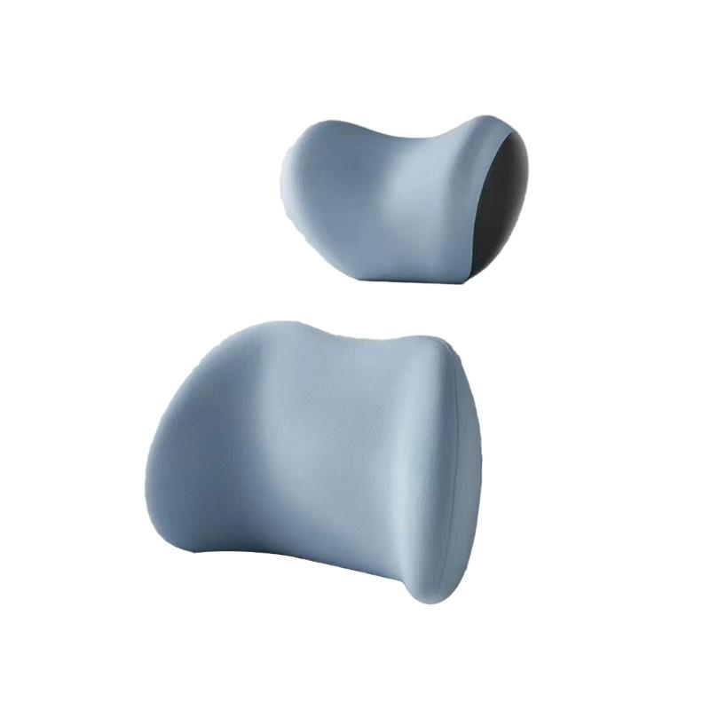Double  Supporting Lumbar Neck Pillow with Breathable Fabric Designs Adjustable Posture Correcting for Drivers Office worker