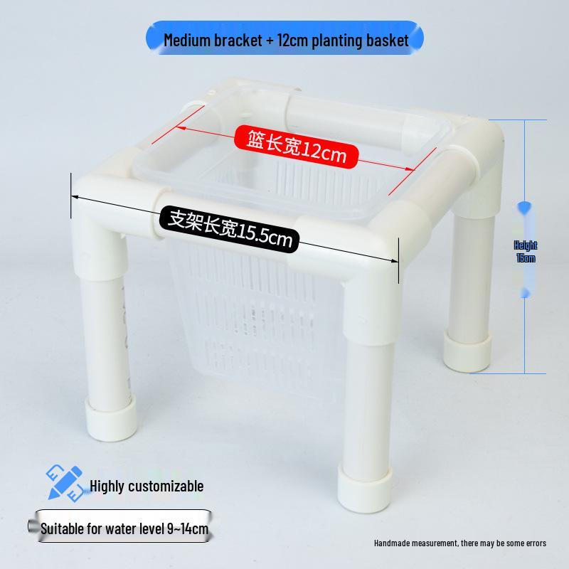 Hydroponic Plant Basket for Aquatic Tanks - Pothos Holder & Landscaping Decor