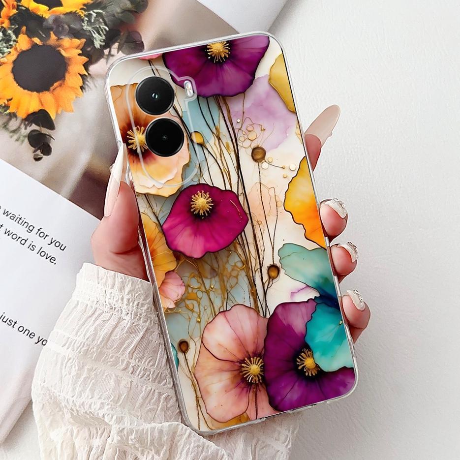 For Xiaomi Poco M7 4G Case Popular Fashion Painted Cover Soft Silicone Phone Case For Xiaomi Poco M7 Plus PocoM7 4G Fundas Coque