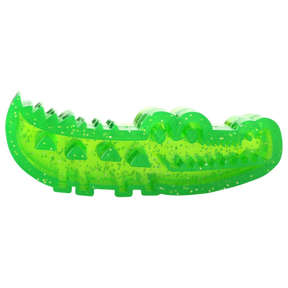 Slow-Feed Chew & Fetch Crocodile Dog Toy Cute Chew Toys Interactive Dog Puzzle Toy for All Breed Sizes Dog