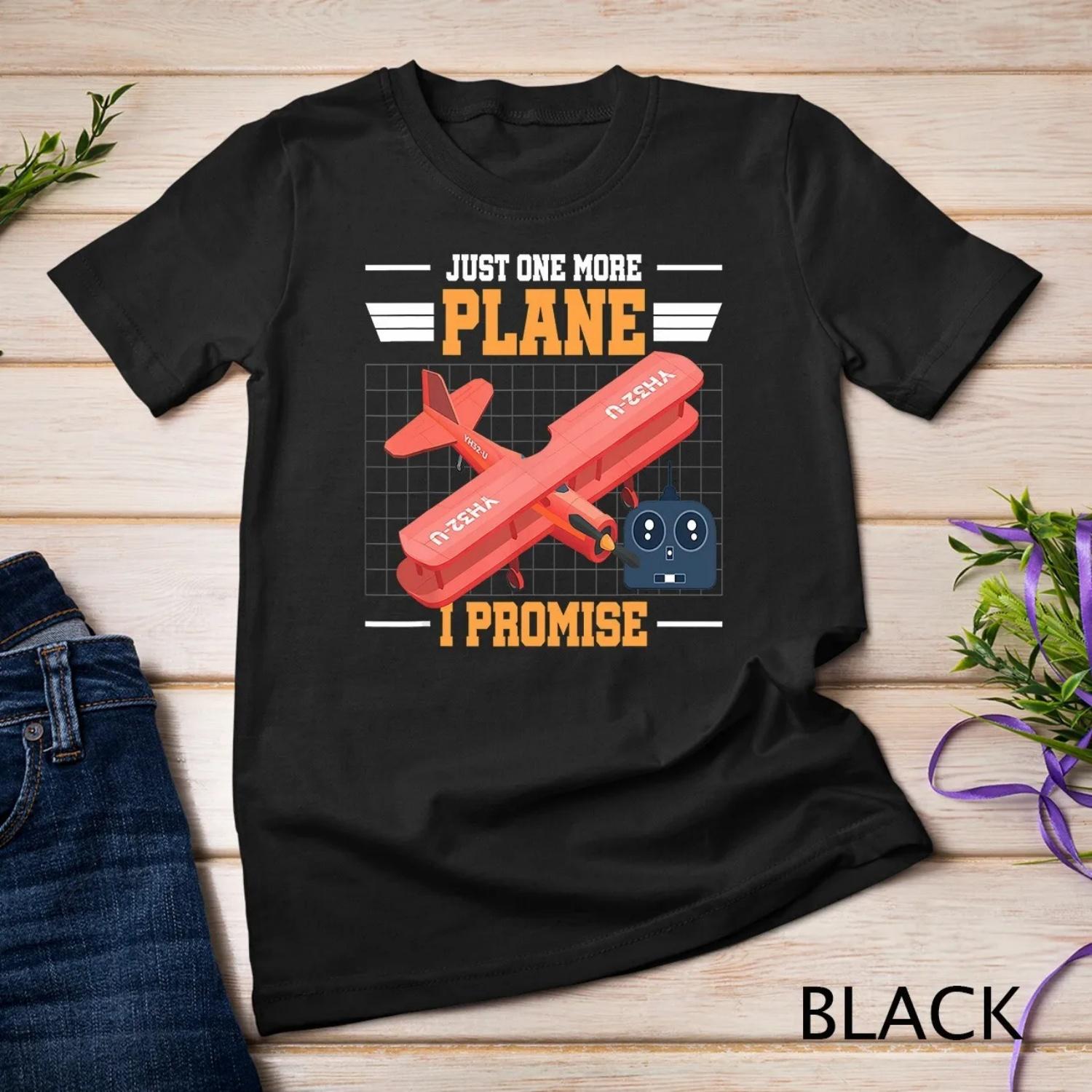 

Funny RC Plane Just one more I promise Airplane T shirt XXXXXL чорний