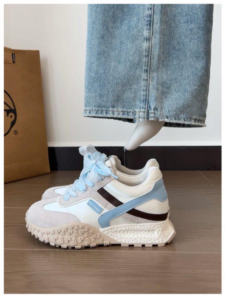 Small man invisible inner height increase 7CM German training shoes 2025 spring new casual Forrest Gump sports shoes height increase women's shoes