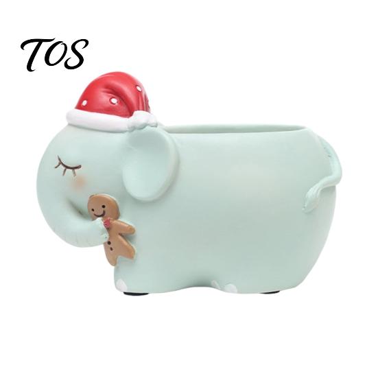 Compact Desktop Plant Holders Cute Christmas Animal Succulent Planter, Small Pot for Indoor Mini Pots Home Decor, Gift Lovers Corgi Hedgehog Reindeer
