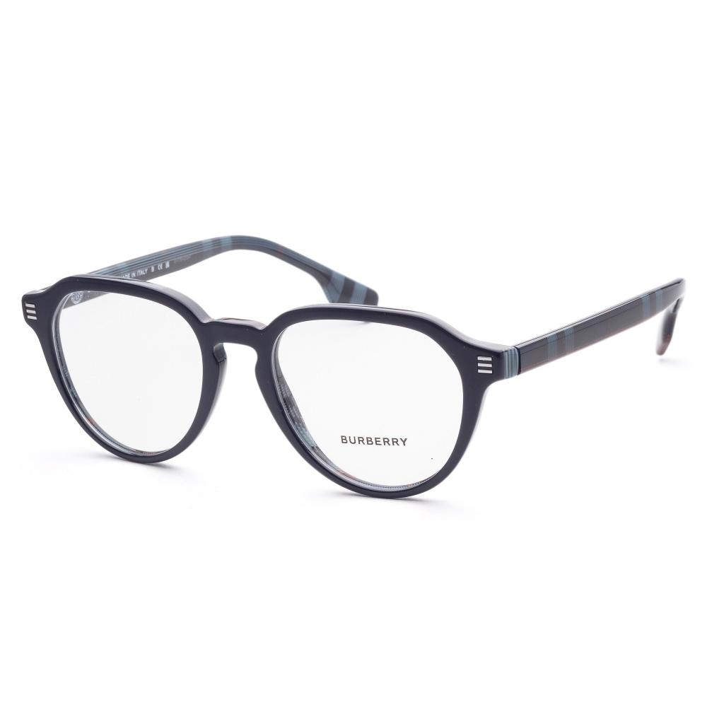 

Мужской топ Burberry Opticals 52 мм синий в темно-синюю клетку