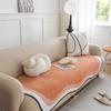 Sofa Covers Super Soft Plush Sectional Couch Furry Non Slip Sofa Slipcover Furniture Protec Irregularity Cushion Carpet Bath Mat