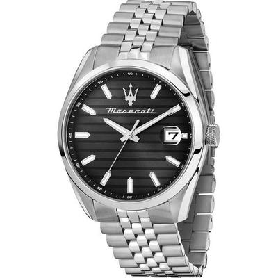 Attrazione Stainless Steel Black Dial Quartz R8853151026 Men's Watch