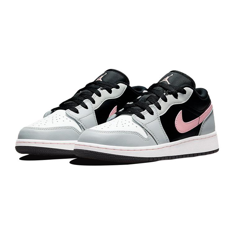 Jordan 1 Niskie 'Black Grey Pink' GS 553560-062