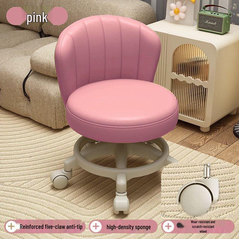 Adjustable Rolling Stool for Kids: Walk Learning, Shoe Changing, Grout Cleaning, Silent Mopping, with Wheels