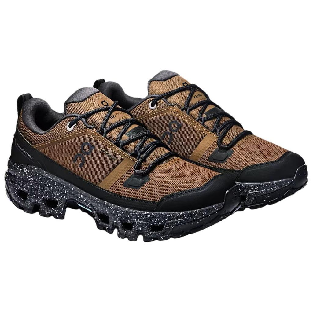 Beams X REI Co op x On Cloudrock Low top Mountaineering Hiking Shoes Women's Brown Sneakers 3WF30454228