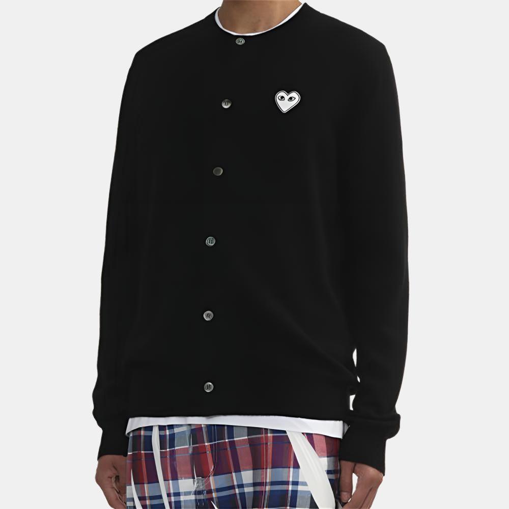 CDG Play Knitwear Unisex Crew Neck Moderate Cardigan CPXCDAXN0610O
