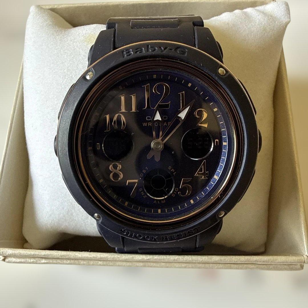 CASIO Baby-G Navy BGA-150PG Working condition.