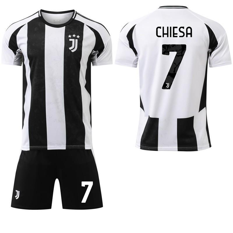 

2024-25 Season Juve Home Jersey Set No. 7 Chiesa 9 Hovic Football Uniforms Are In Large Quantities 16