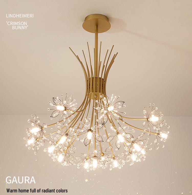 Dandelion Crystal Chandelier - Modern Lighting for Bedroom, Living Room, Bar, and Clothing Store