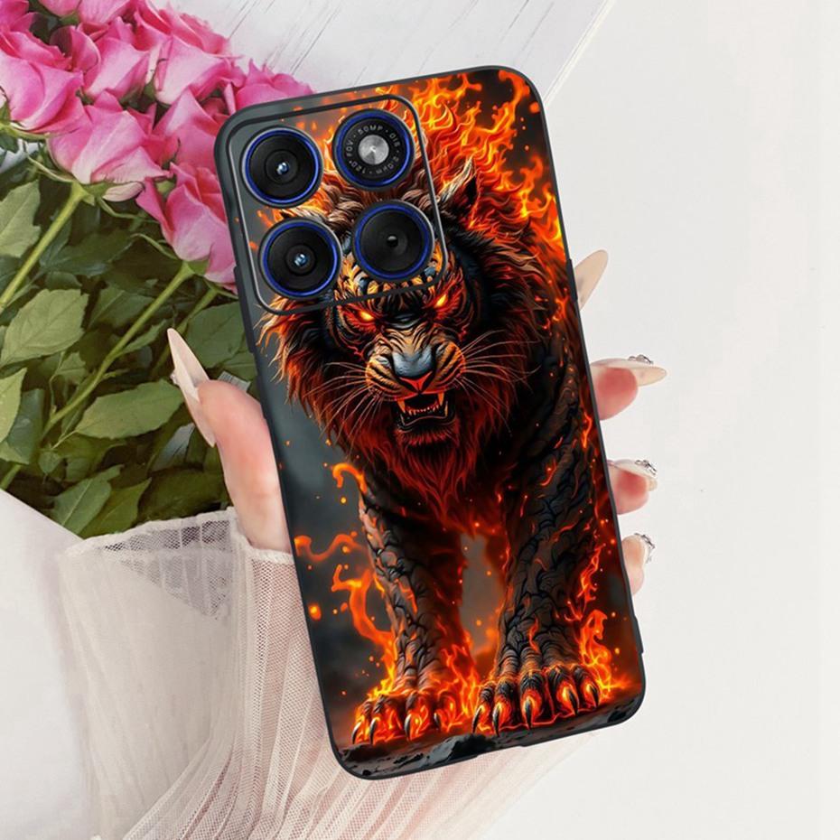 Fashion Cool Case For Motorola Edge 70 / Moto X70 Air 5G Soft Black Silicone TPU Back Cover For Motorola Edge70 Phone Cases
