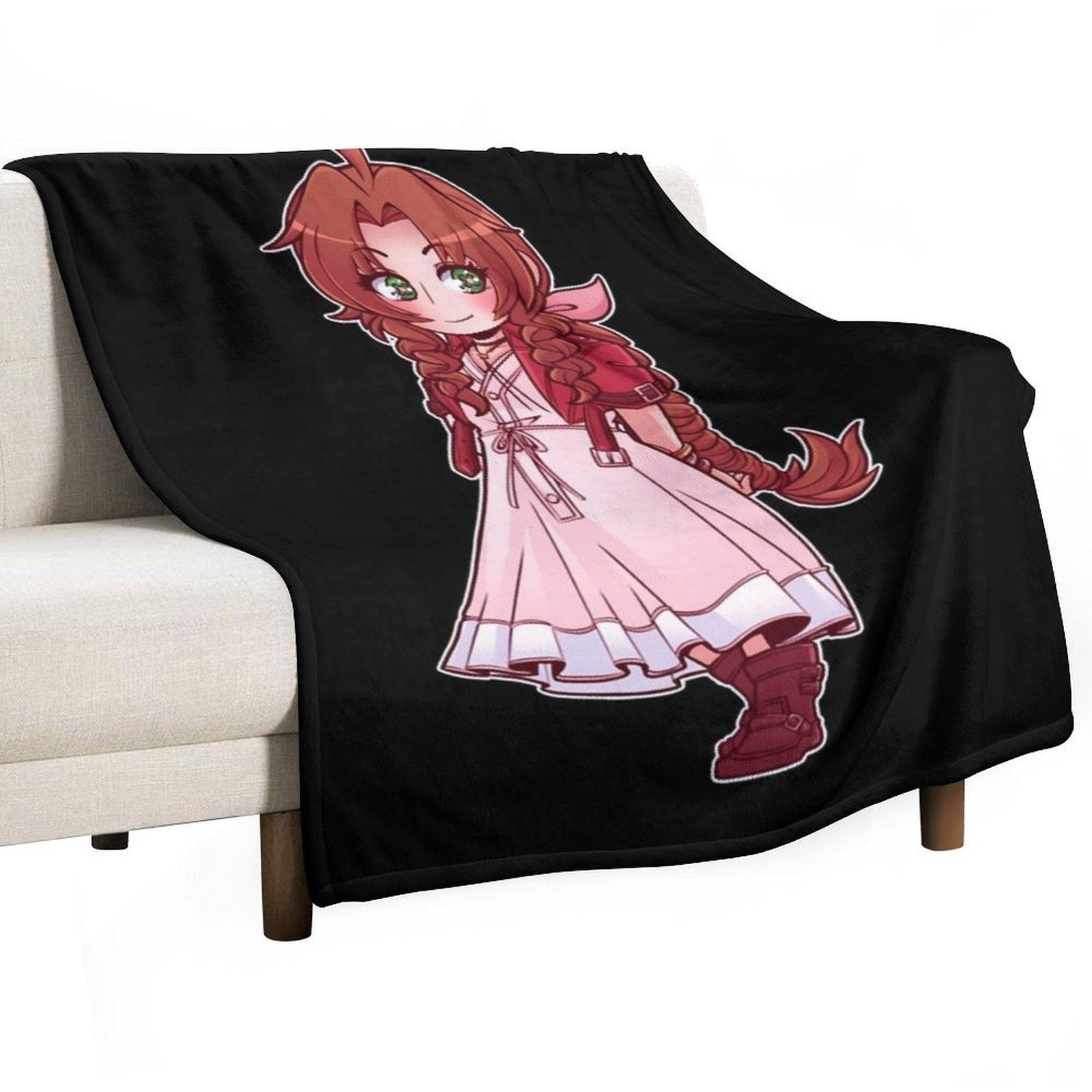 

Aerith Throw Blanket Cute Multi-Purpose Single Soft Plaid Blankets 30x40in