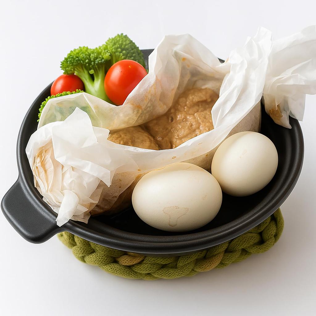 Deep Tagine Made in 20cm Inner Serves with Microwave Suitable for Direct Waterless Healthy Stewing Pot, Japan, Approx. Diameter, 1-2 People, Handles,