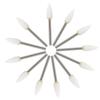 12pcs/pack Flame Mounted Dental Lab Polishing Burs Ceramic Finishing Dental Materials