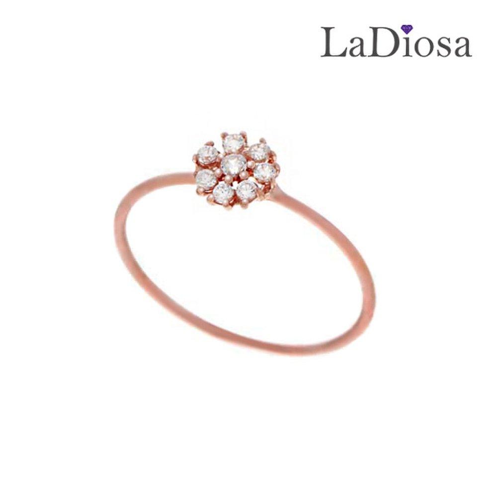 

Ladiosa 14K Women s Ring Lk14Jd-092R 14K pink gold/ Size: 12