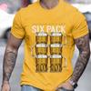 Fashion Men's T-Shirt Funny Beer Letter Print Men's and Women's Tees Top Summer Streetwear Short Sleeve Casual Outdoor Men's Clothing