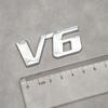 3D Metal Letter V6 Logo Car Rear Trunk Badge Emblem Sticker for Toyota Camry Corolla Rav4 Prado CHR Auto Decal Accessories
