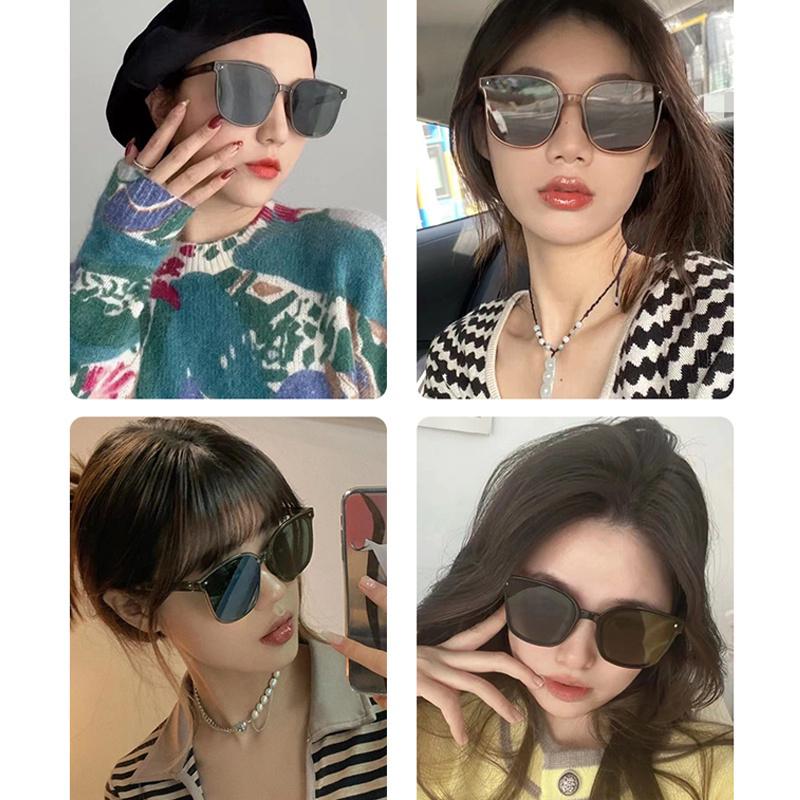 Ochelari de Soare de Damă Polarizați UV400 Pliabili Cu Cutie Ochelari de Soare Portabili Decorativi Designeri