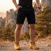Pantalones Cortos Cargo para Hombre con 6 Bolsillos, Cierre de Botón, Cintura Elástica, Color