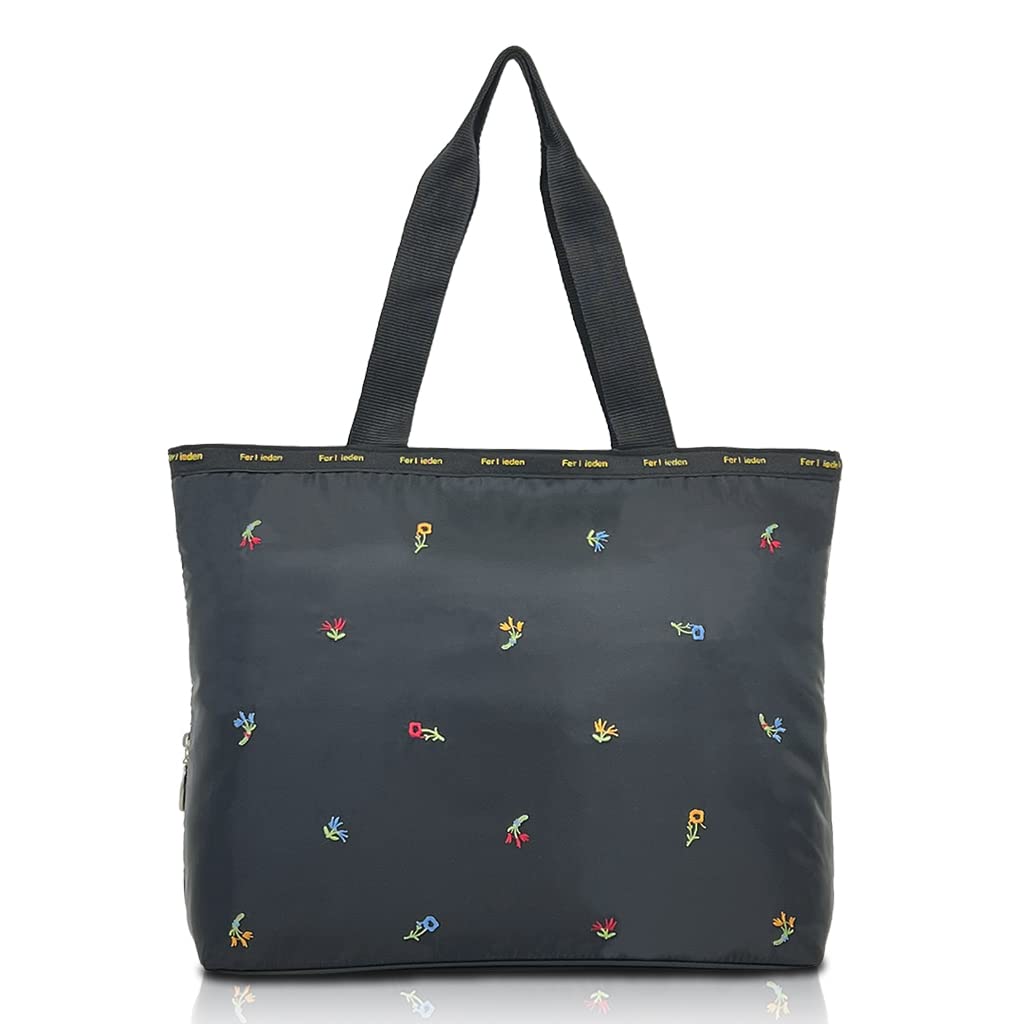 Ферлиден (Серия вышивки «Маленький цветок») Сумка-тоут [Женская сумка-тоут, Компактная сумка, Вспомогательная сумка, Сумка, Легкая, Женская сумка] 4794