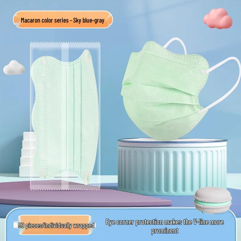 

V-образная маска-бабочка Моранди: Одноразовый, Защитный, Дышащий, Подчеркивает стройный силуэт для женщин