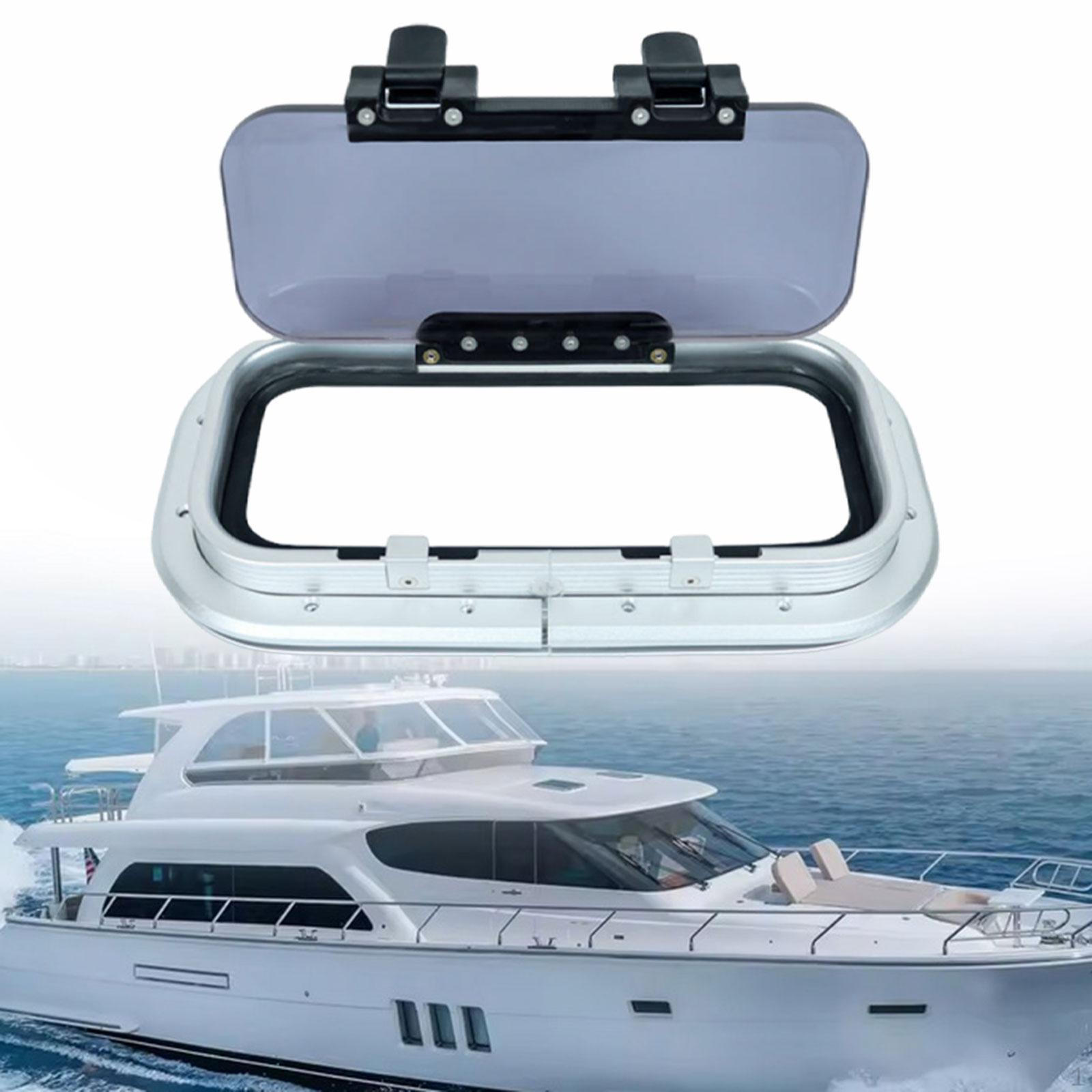 

Морское окно Водонепроницаемый алюминиевый иллюминатор 11,8x6 дюймов Прямоугольный Универсальный с акриловой крышкой для лодки