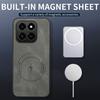 For Honor X7d 4G/Honor 400 Smart Magnetic Case WANLONFENG SD Series PC TPU Phone Cover with 2Pcs Screen Film