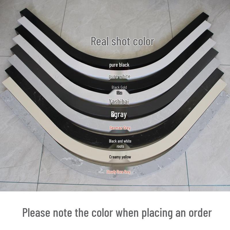 Jundingying 90x90cm Curved Shower Water Retaining Strip