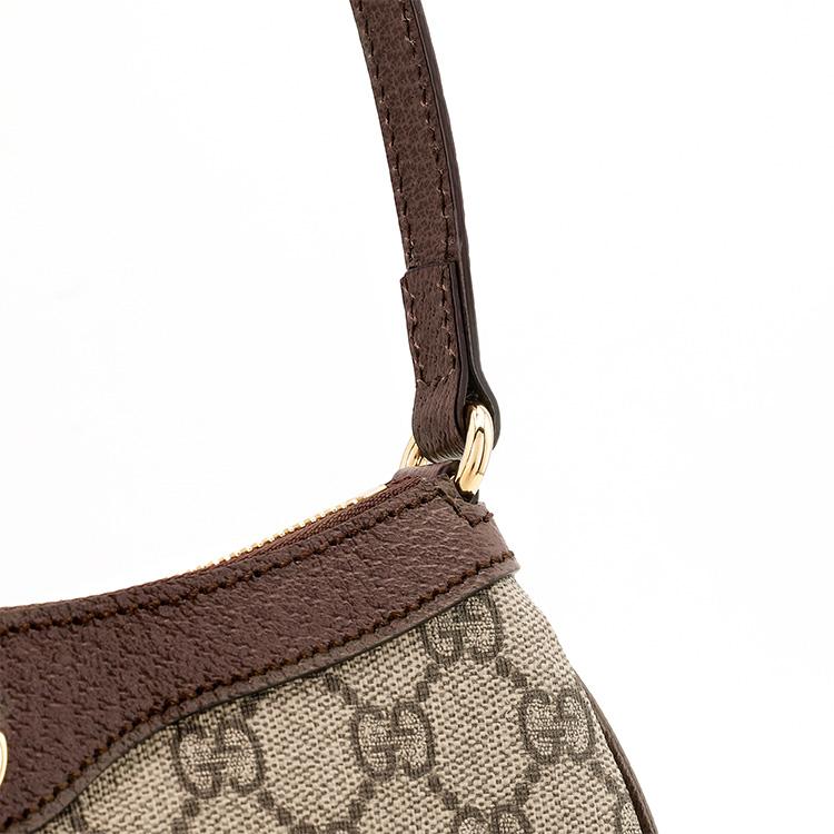 Gucci Ophidia Small Handbag Beige/Ebony Supreme Women Shoulder_bags Tan 735145-KAAAD-8358