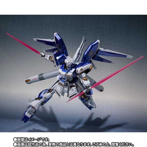 METAL ROBOT SPIRITS Hi-v Nu Gundam AMURO's SPECIAL Color Counterattack Approximately 140mm ABS PVC Painted Movable Action Figure