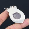 Anniversary Gift For Her Natural Rose Quartz Gemstone Pendant 925 Silver
