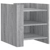 VidaXL Bedside Table Sonoma Grey 45x50x50 Cm Engineered Wood, Bedside Furniture, Side Table, Bed Cabinet, Cabinet 848295