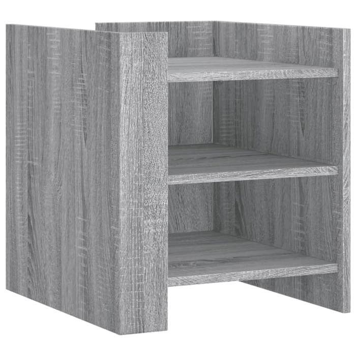 VidaXL Bedside Table Sonoma Grey 45x50x50 Cm Engineered Wood, Bedside Furniture, Side Table, Bed Cabinet, Cabinet 848295
