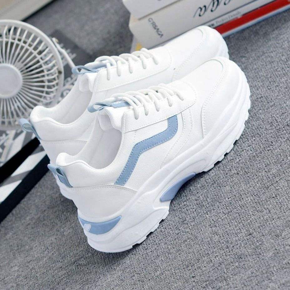 Sneakers ins breathable flat bottom lightweight dad shoes tide