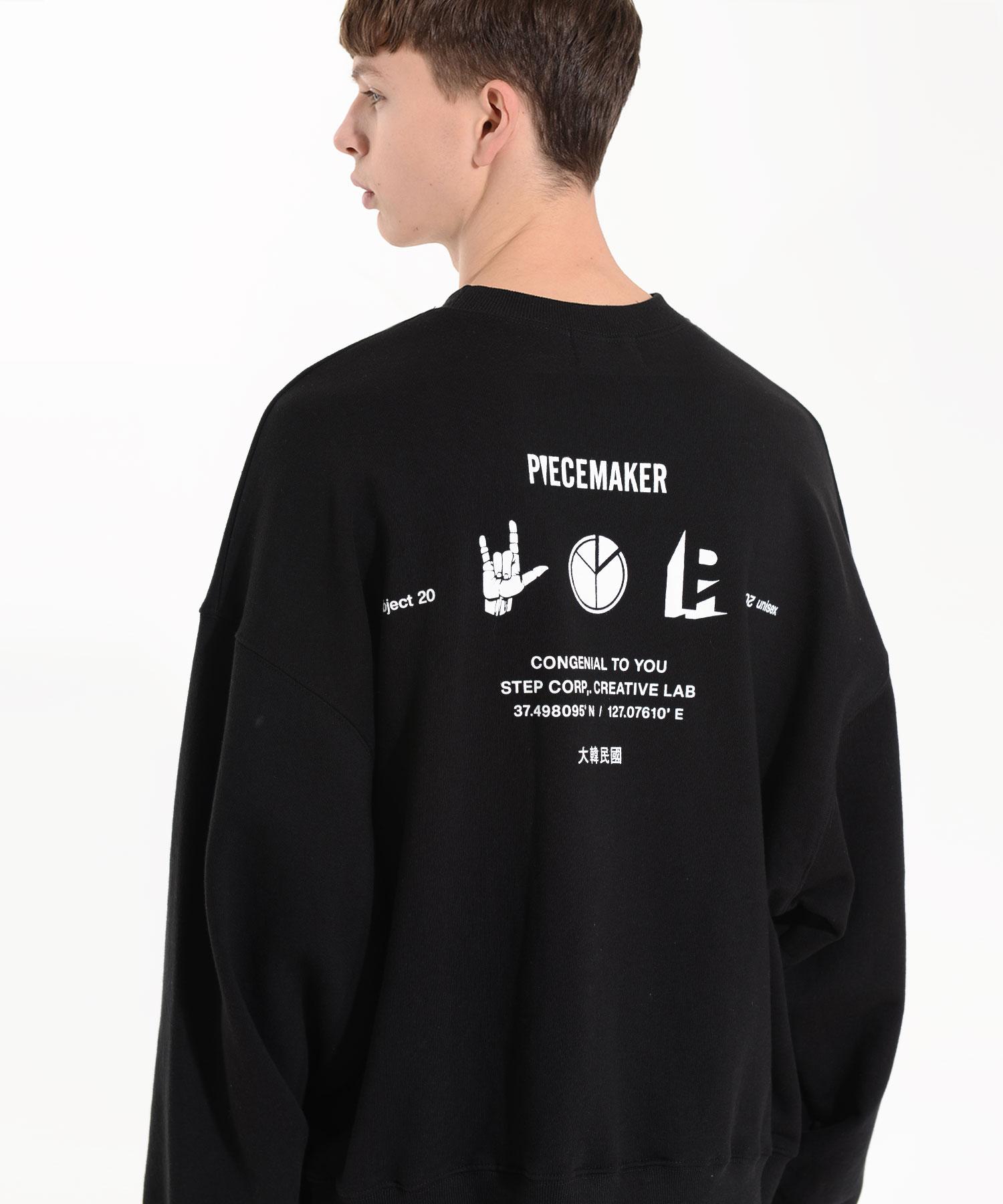 Свитшоты с иконкой Peace Maker Pm (черный) Black/L