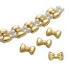 Copper Smooth Bow Tie Partition Bead For DIY Jewelry Making Craft Accessories